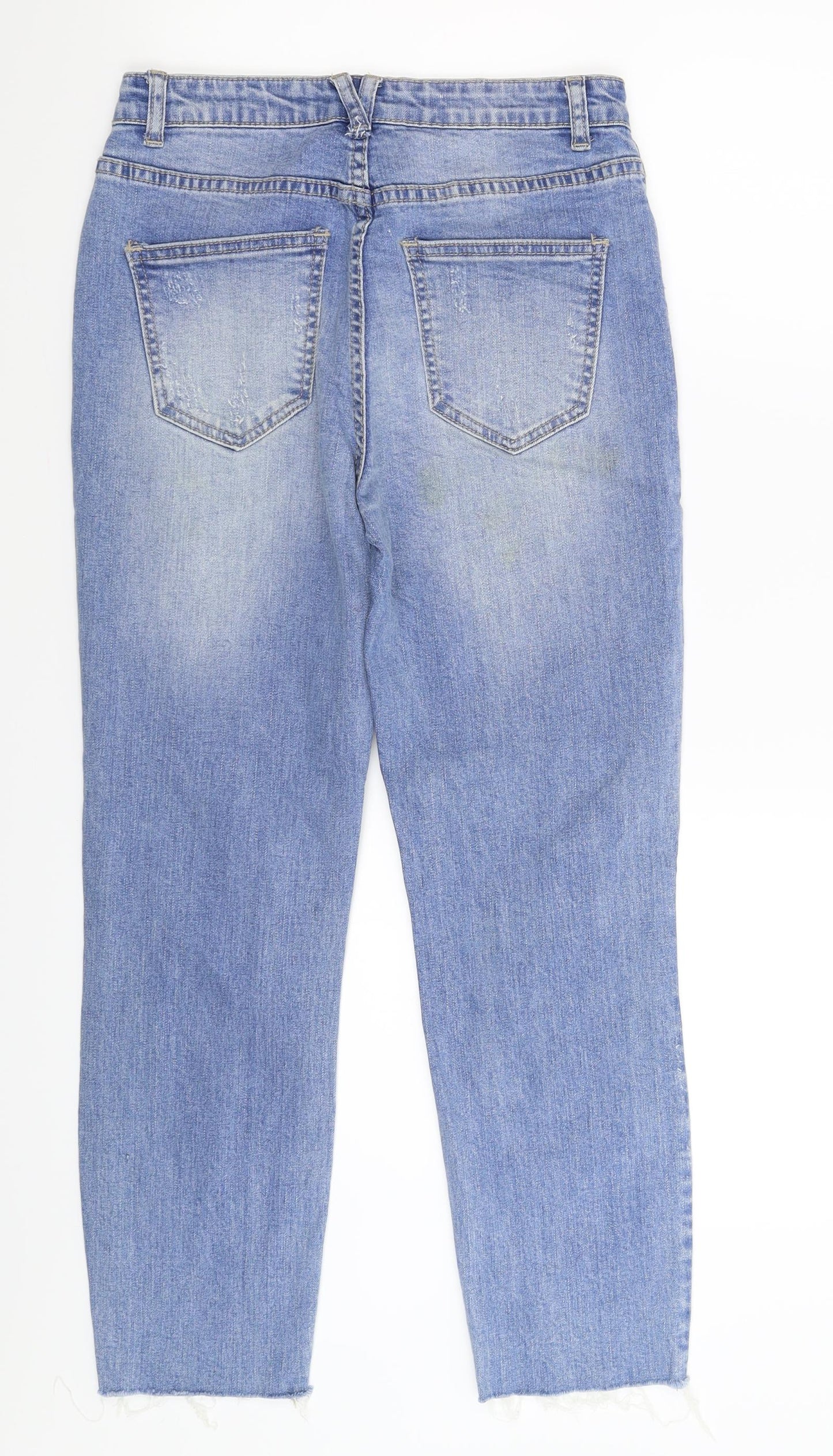 Denim Co Womens Blue  Denim Cropped Jeans Size 10 L25 in