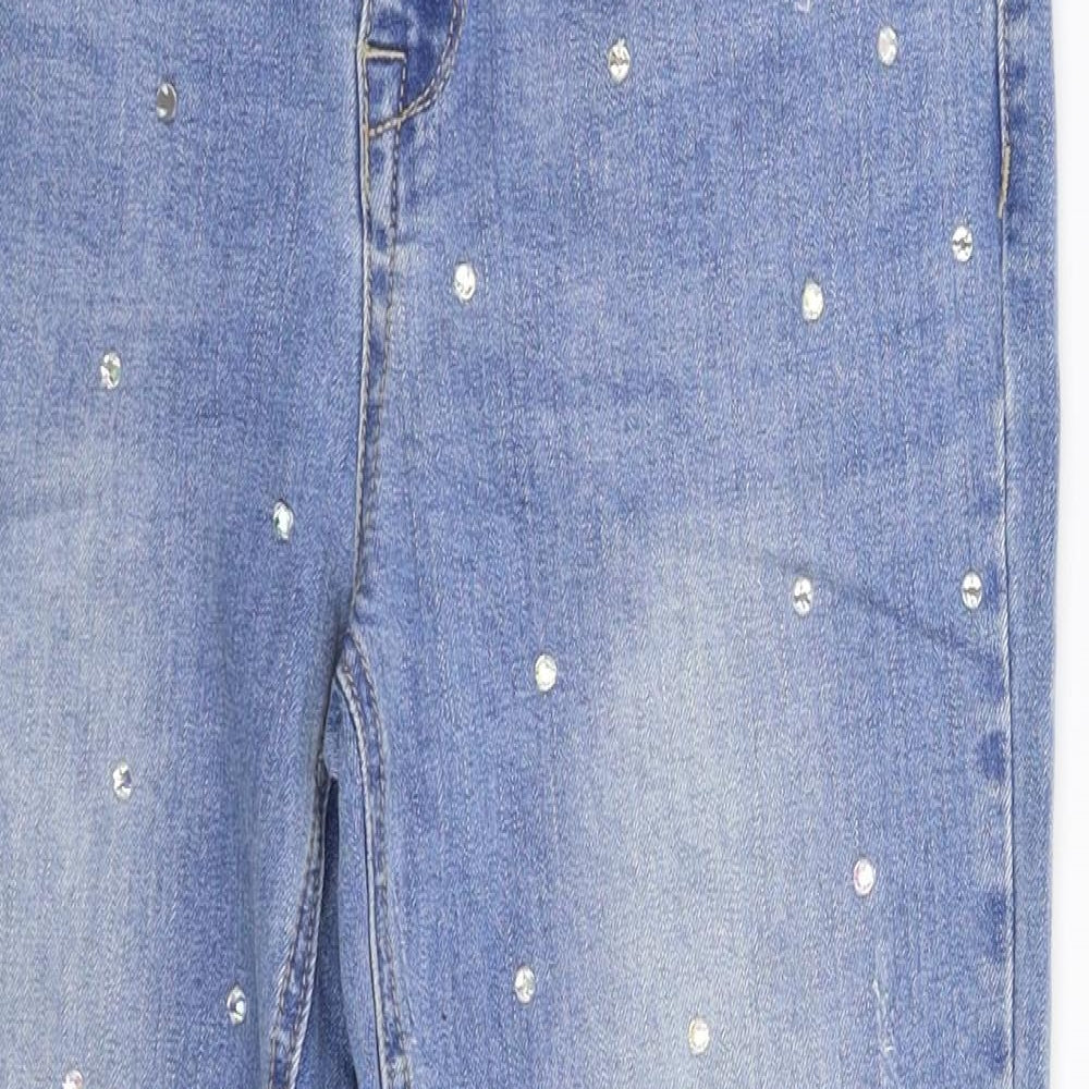 Denim Co Womens Blue  Denim Cropped Jeans Size 10 L25 in
