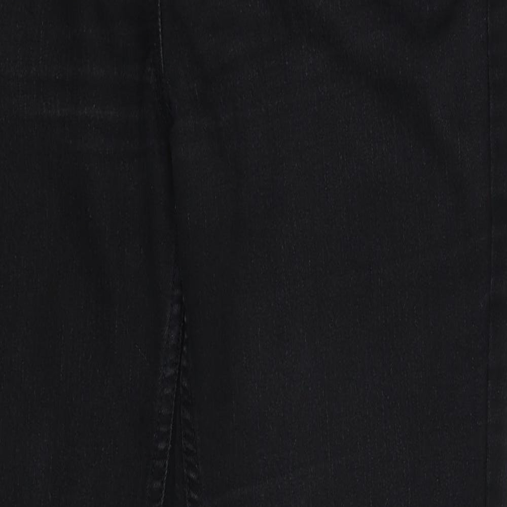 George Womens Black  Denim Bootcut Jeans Size 16 L33 in