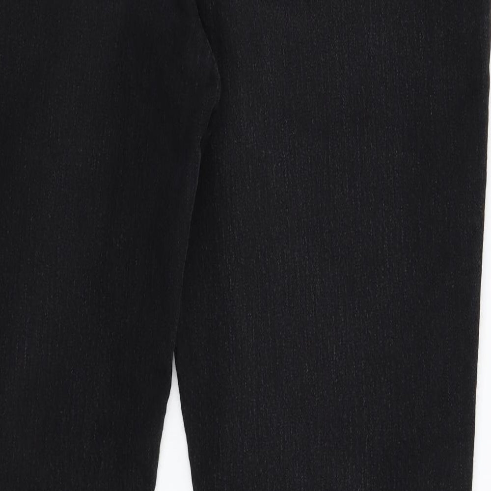 George Womens Black  Denim Bootcut Jeans Size 16 L33 in