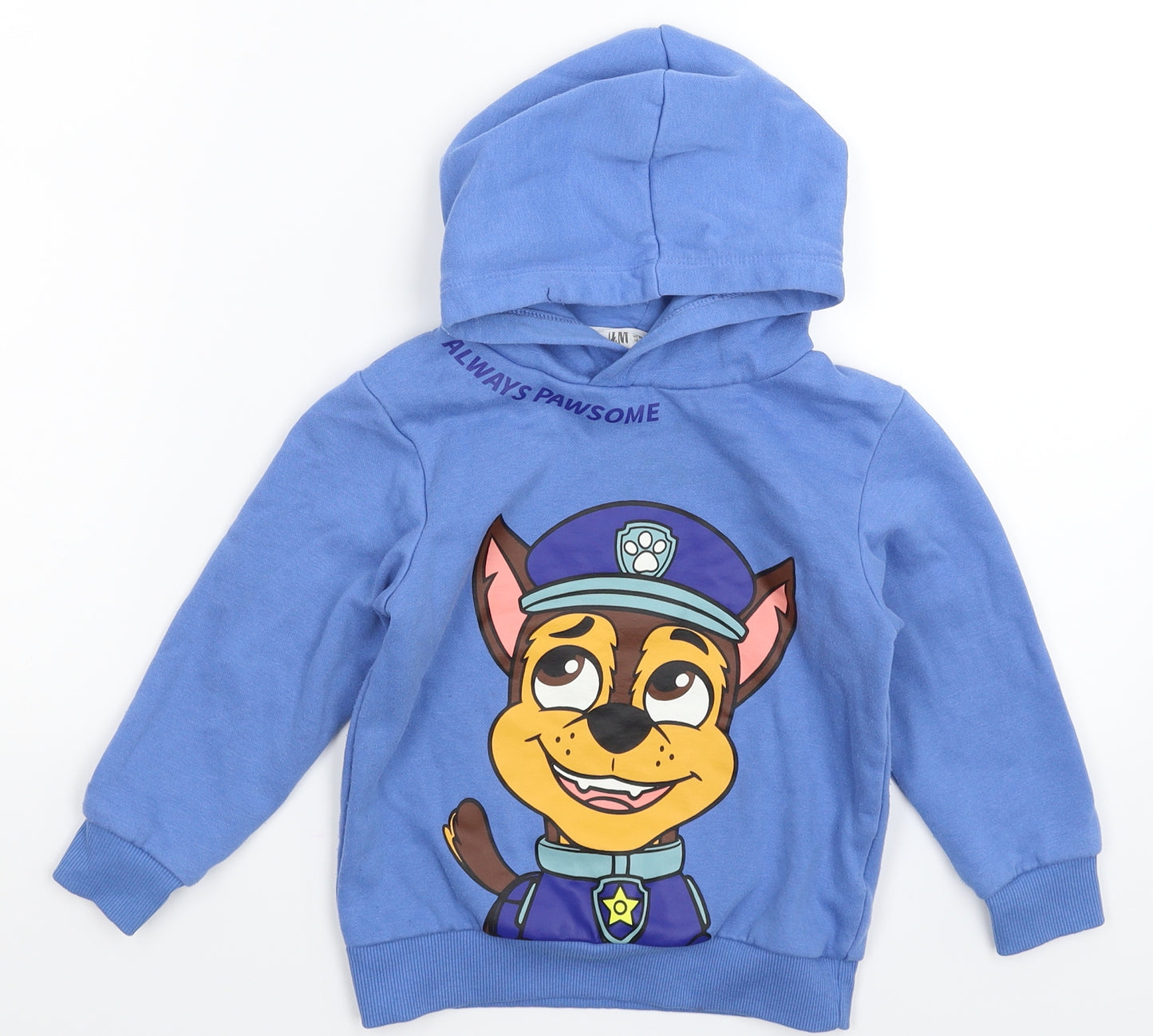 H&M Boys Blue   Pullover Hoodie Size 5-6 Years