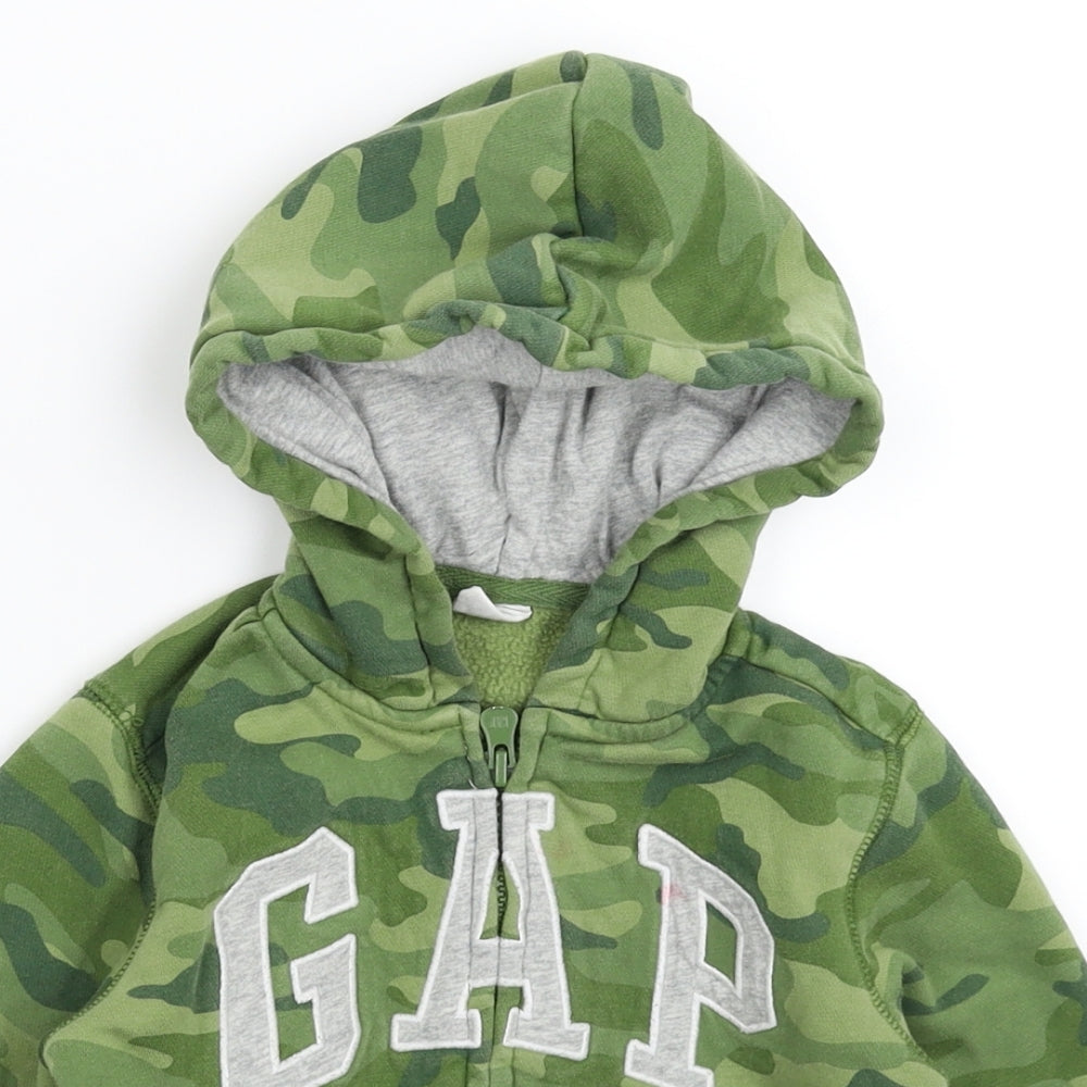 Gap Boys Multicoloured Camouflage  Full Zip Hoodie Size 3 Years