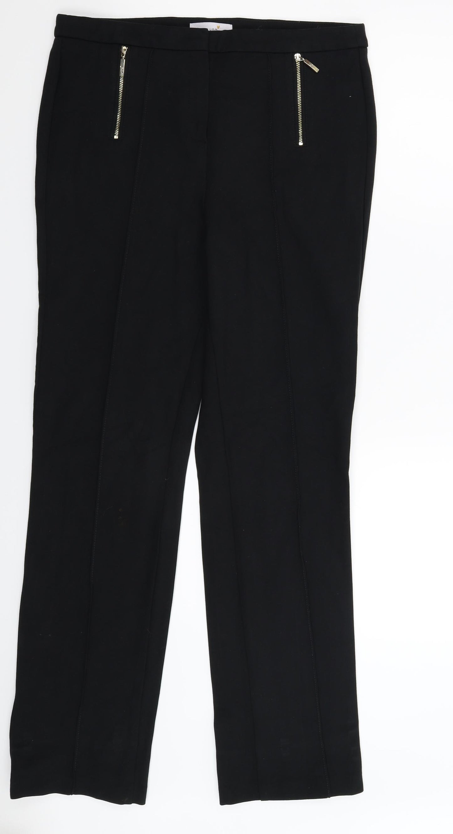 Marks and Spencer Womens Black   Trousers  Size 12 L31 in