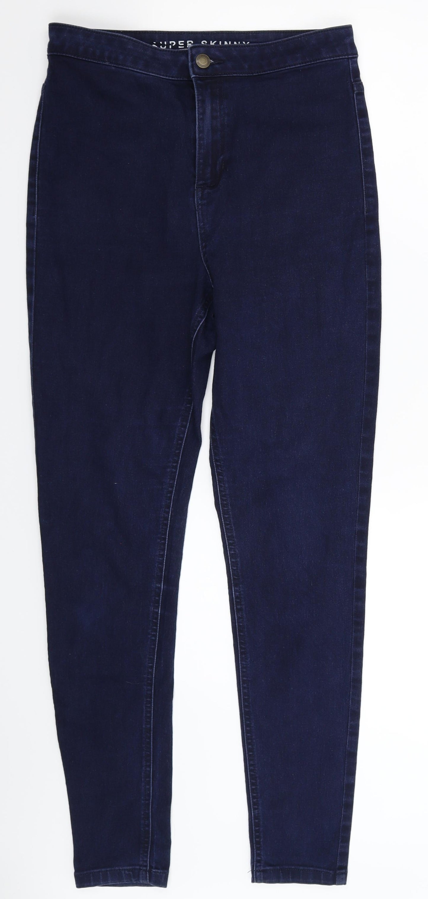 Marks and Spencer Womens Blue  Denim Skinny Jeans Size 12 L29 in