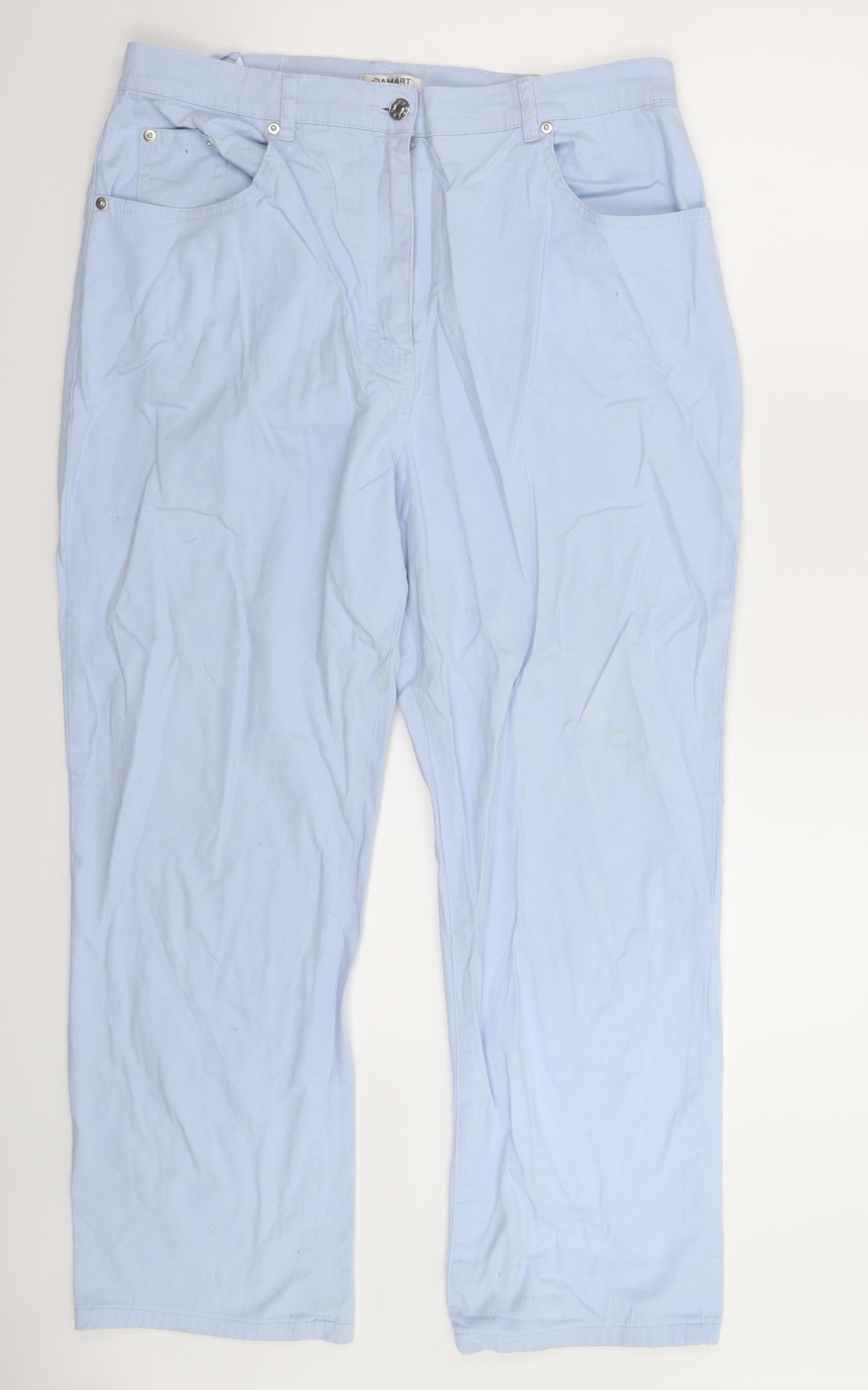 Damart Womens Blue   Trousers  Size 16 L28 in