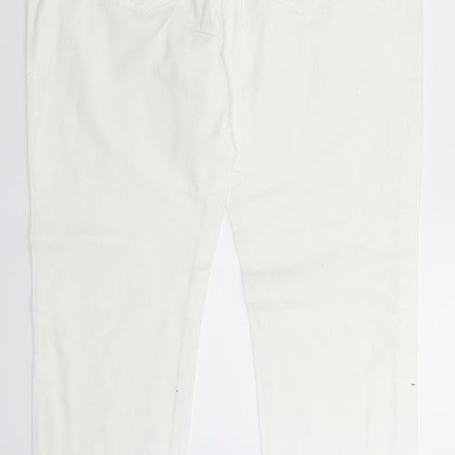 Wallis Womens White  Denim Skinny Jeans Size 10 L29 in