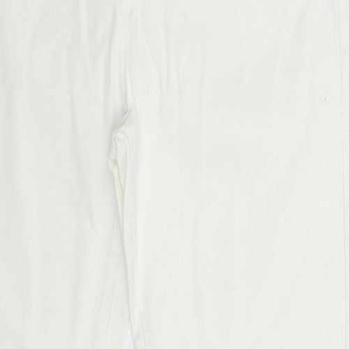 Wallis Womens White  Denim Skinny Jeans Size 10 L29 in