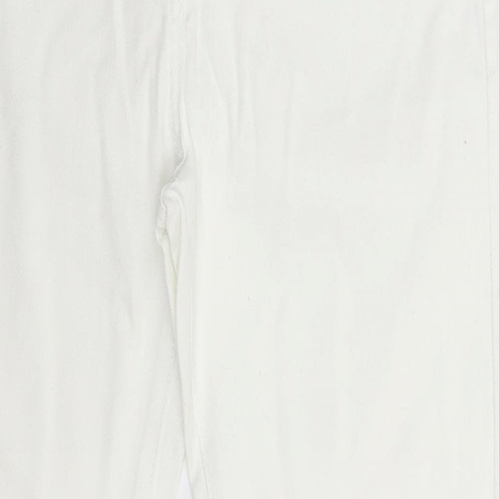Wallis Womens White  Denim Skinny Jeans Size 10 L29 in