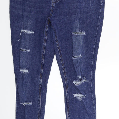 Preworn Womens Blue  Denim Skinny Jeans Size 30 in L27 in