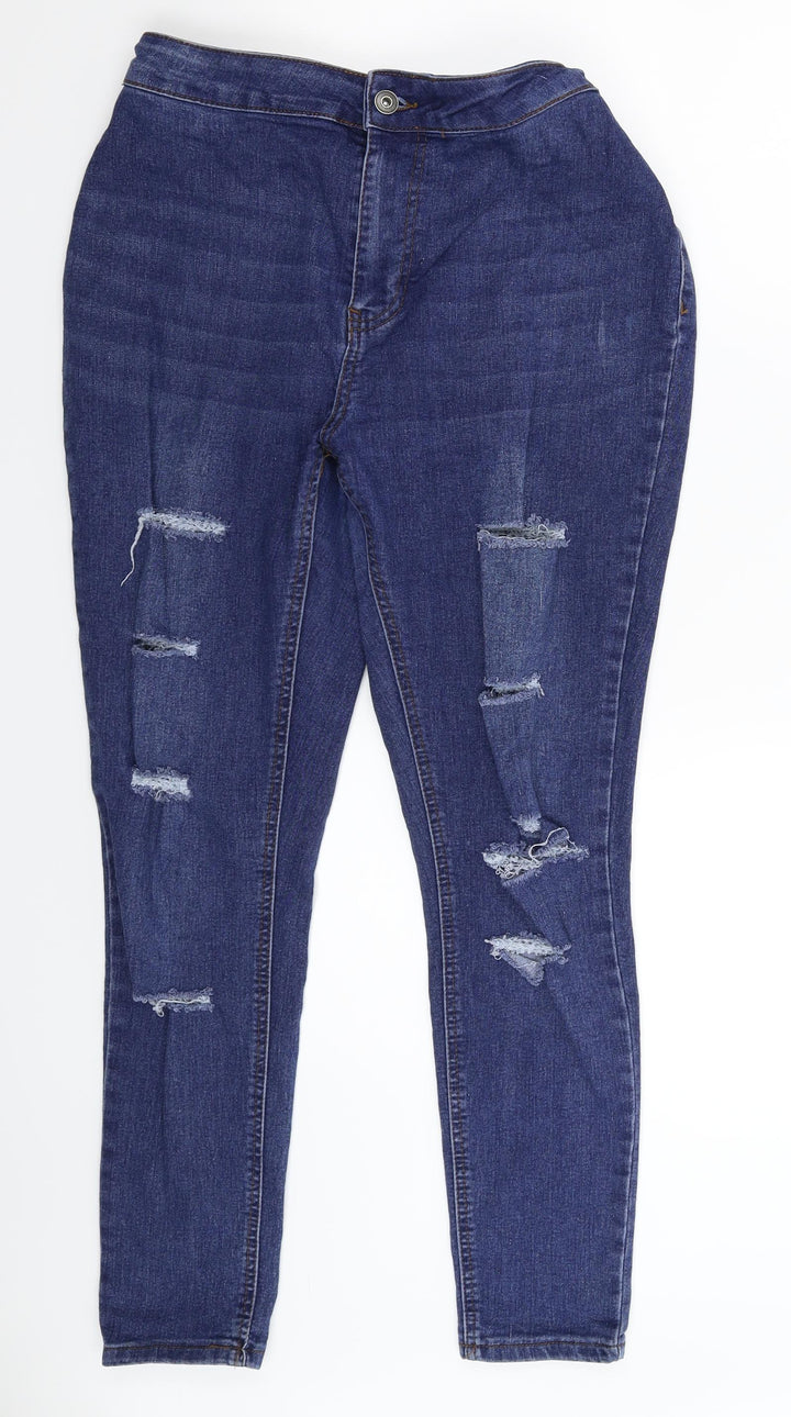 Preworn Womens Blue  Denim Skinny Jeans Size 30 in L27 in