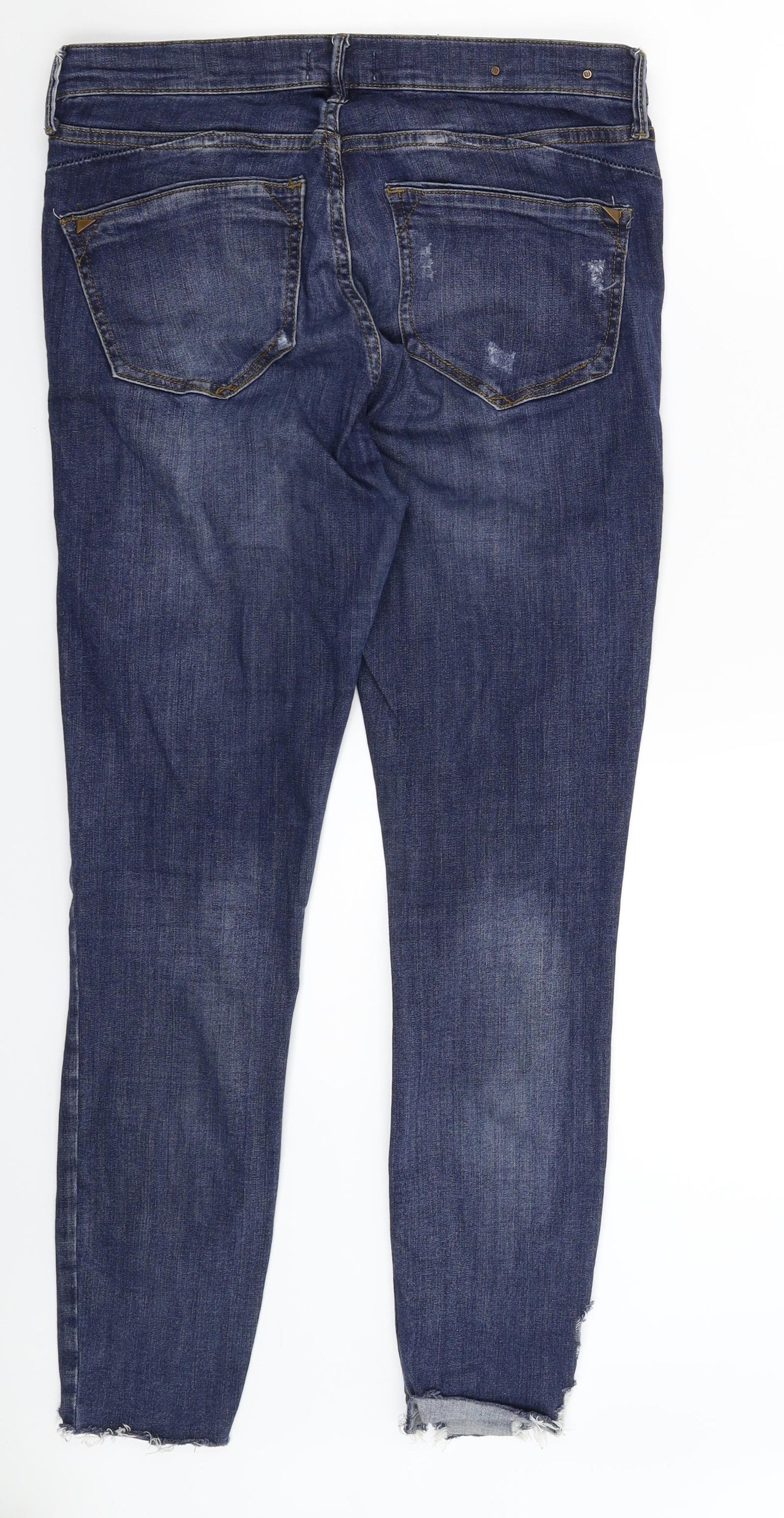 River Island Womens Blue  Denim Skinny Jeans Size 12 L27 in