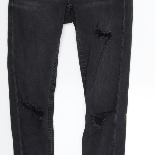 Denim Co Womens Black  Denim Jegging Jeans Size 8 L27 in