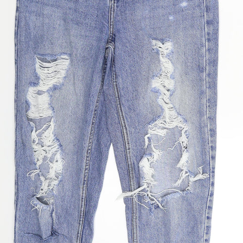 Denim Co Womens Blue  Denim Mom Jeans Size 6 L27 in
