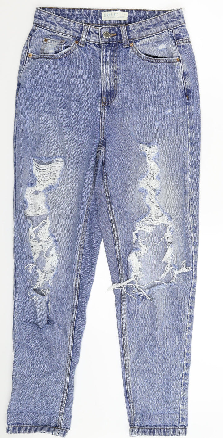 Denim Co Womens Blue Denim Mom Jeans Size 6 L27 in
