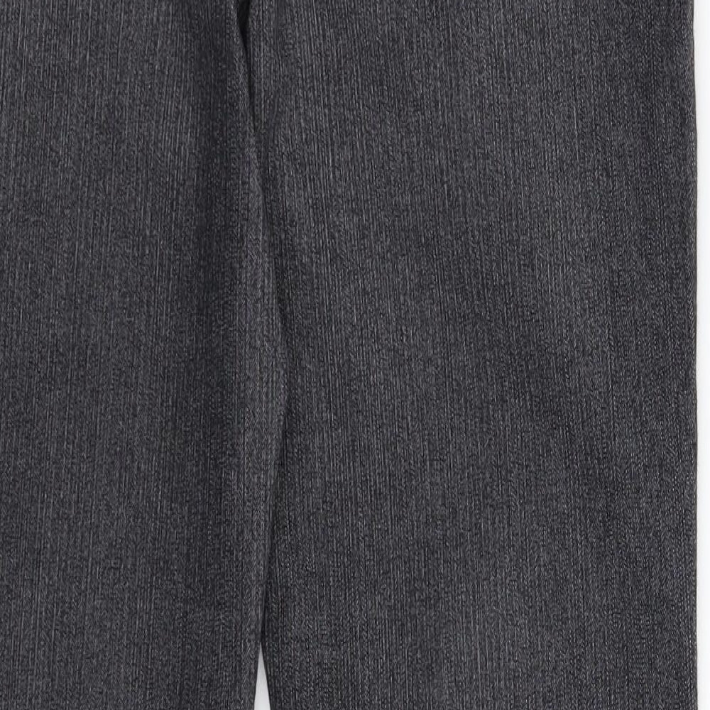 Per Una Womens Grey  Denim Bootcut Jeans Size 12 L29 in