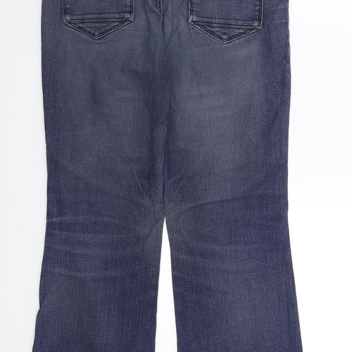 Marks and Spencer Womens Blue  Denim Bootcut Jeans Size 12 L29 in