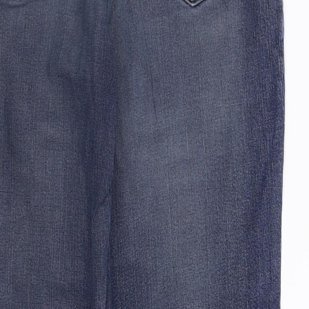 Marks and Spencer Womens Blue  Denim Bootcut Jeans Size 12 L29 in