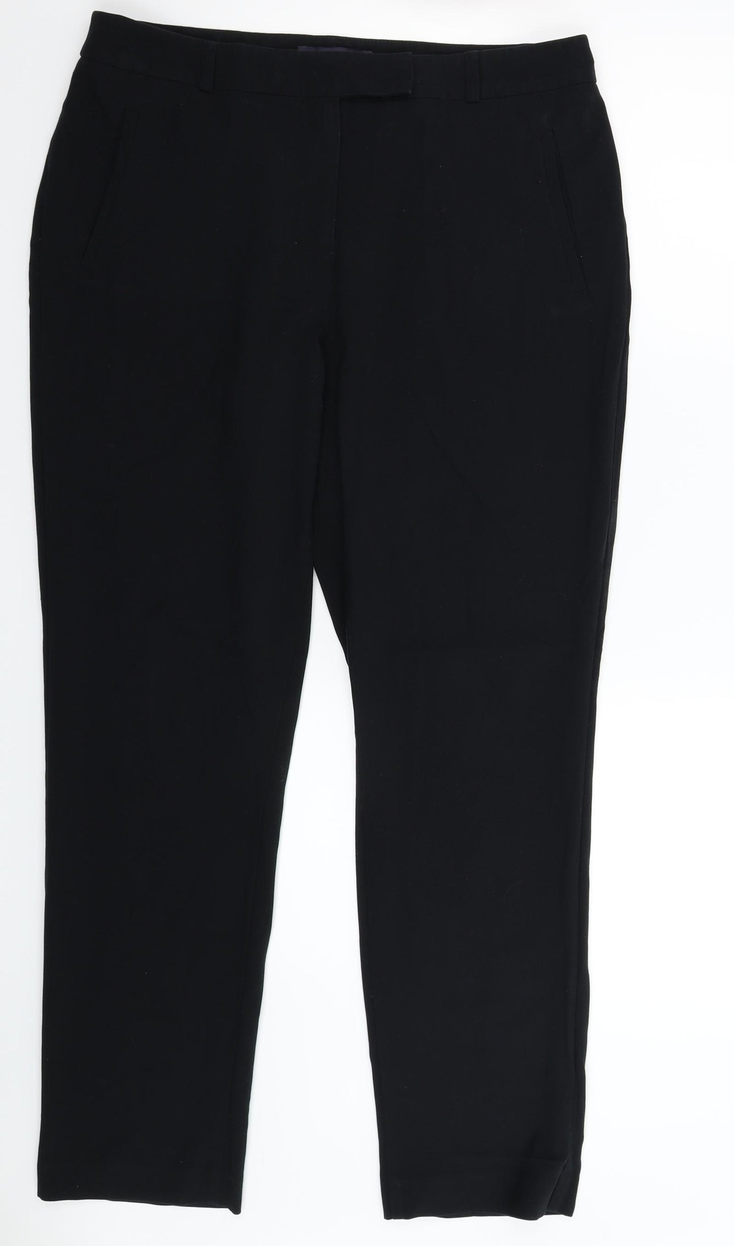 Marks and Spencer Womens Black   Trousers  Size 14 L30 in
