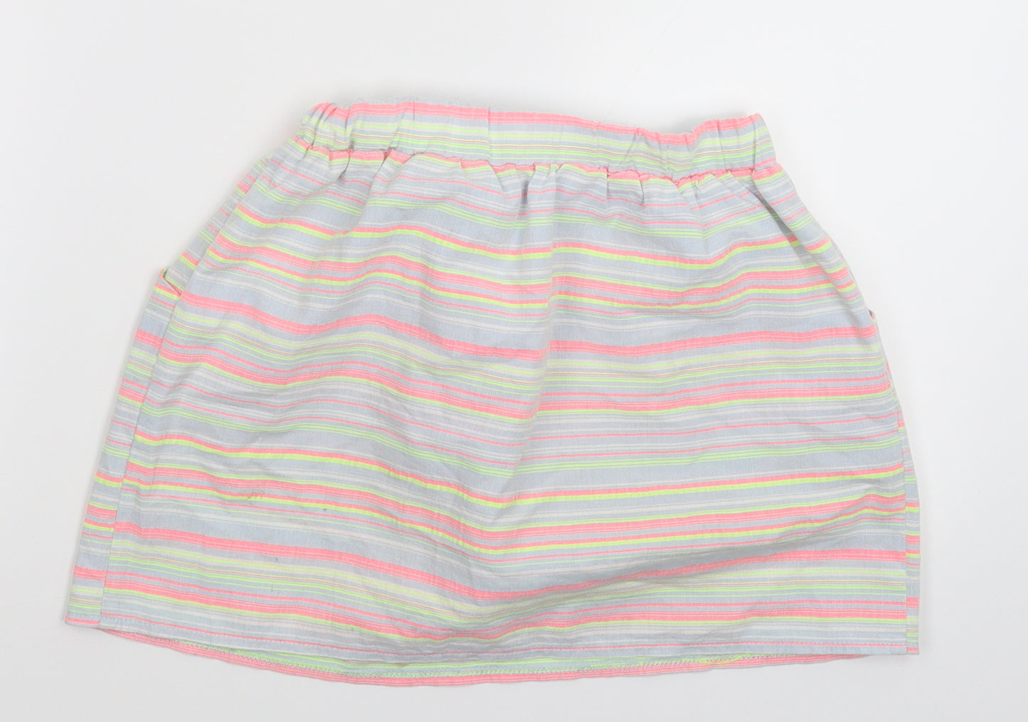 Nutmeg Girls Multicoloured Striped  A-Line Skirt Size 9-10 Years