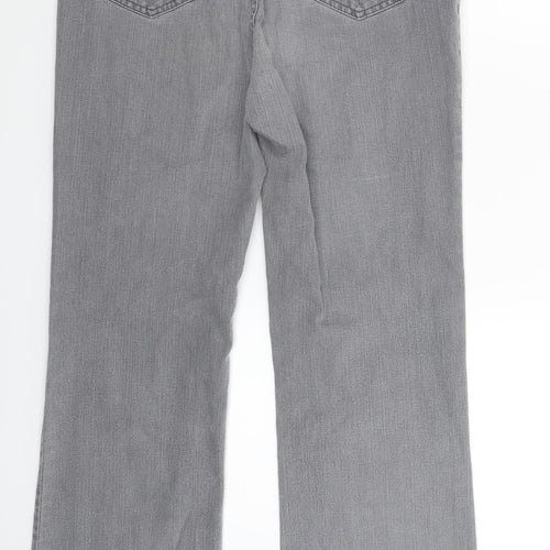 Per Una Womens Grey  Denim Bootcut Jeans Size 10 L29 in