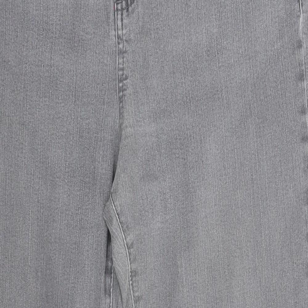 Per Una Womens Grey  Denim Bootcut Jeans Size 10 L29 in