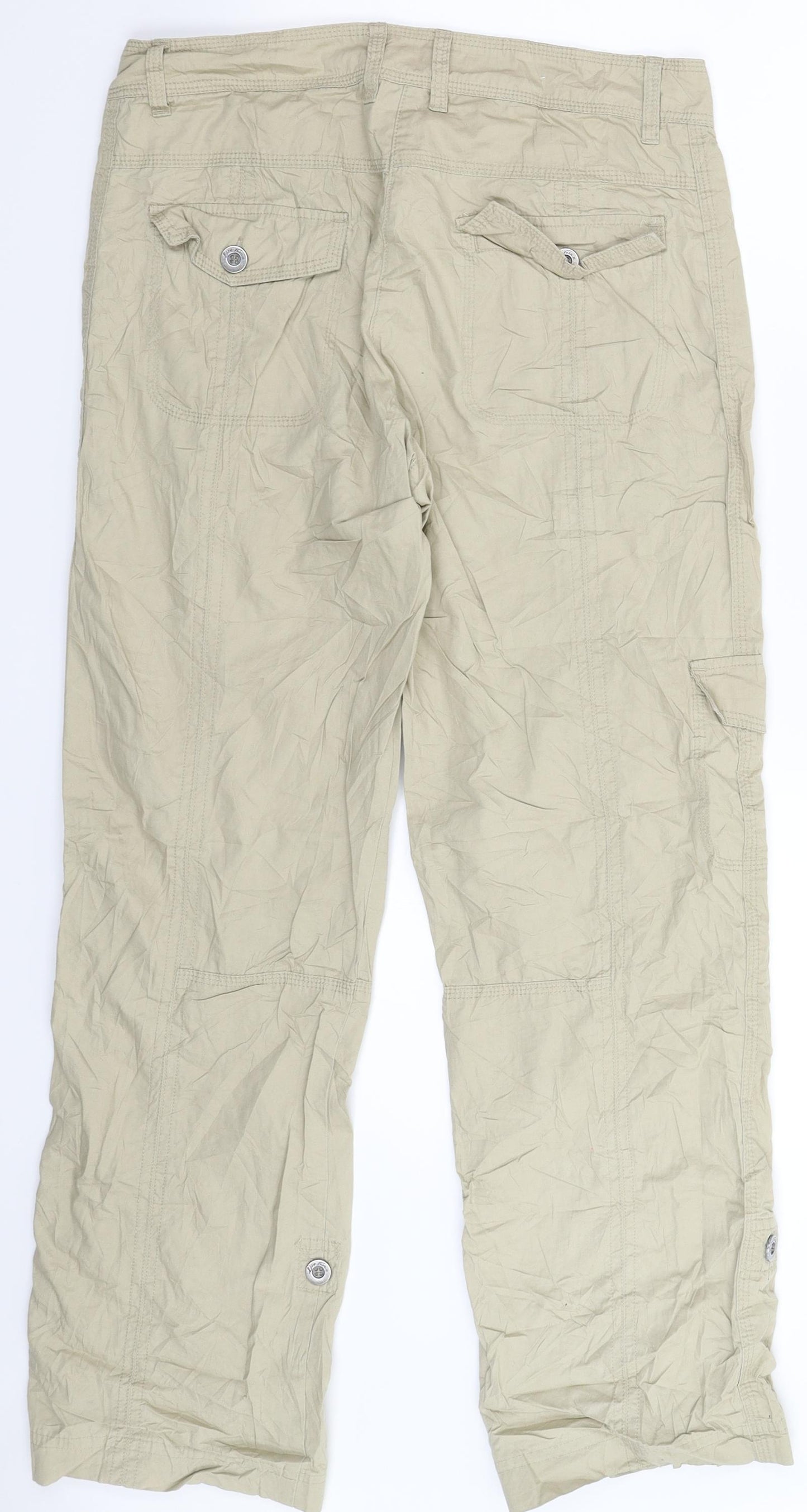 Lisa Tossa Womens Beige   Cargo Trousers Size 30 in L28 in