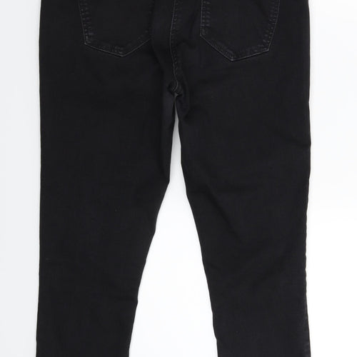 George Womens Black  Denim Cropped Jeans Size 16 L23 in