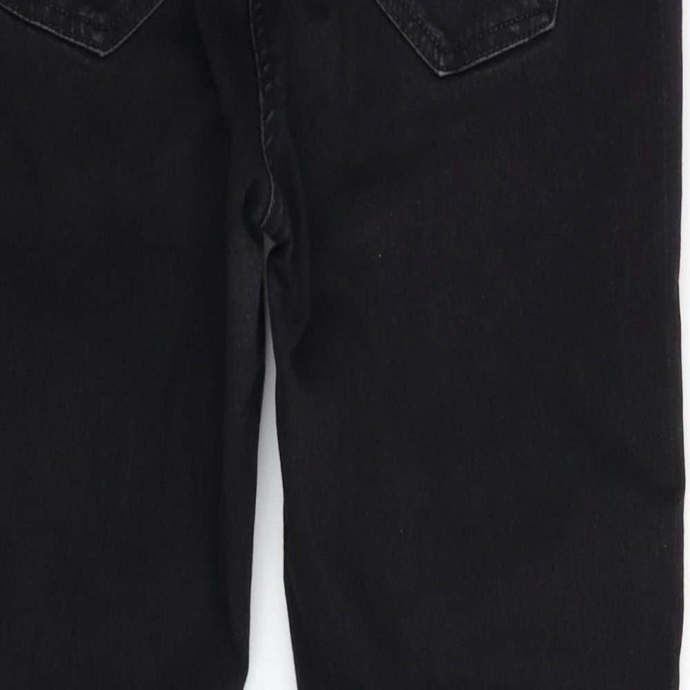 George Womens Black  Denim Cropped Jeans Size 16 L23 in