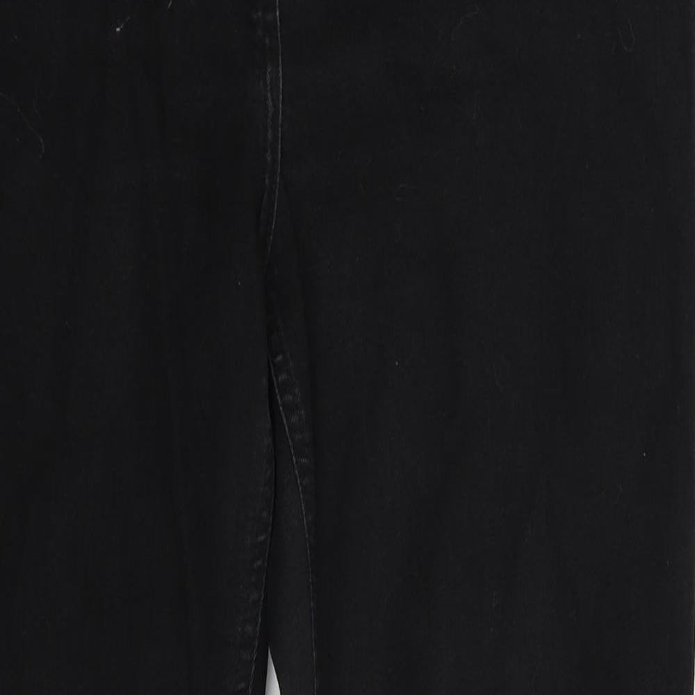 Red Herring Womens Black  Denim Bootcut Jeans Size 14 L29 in