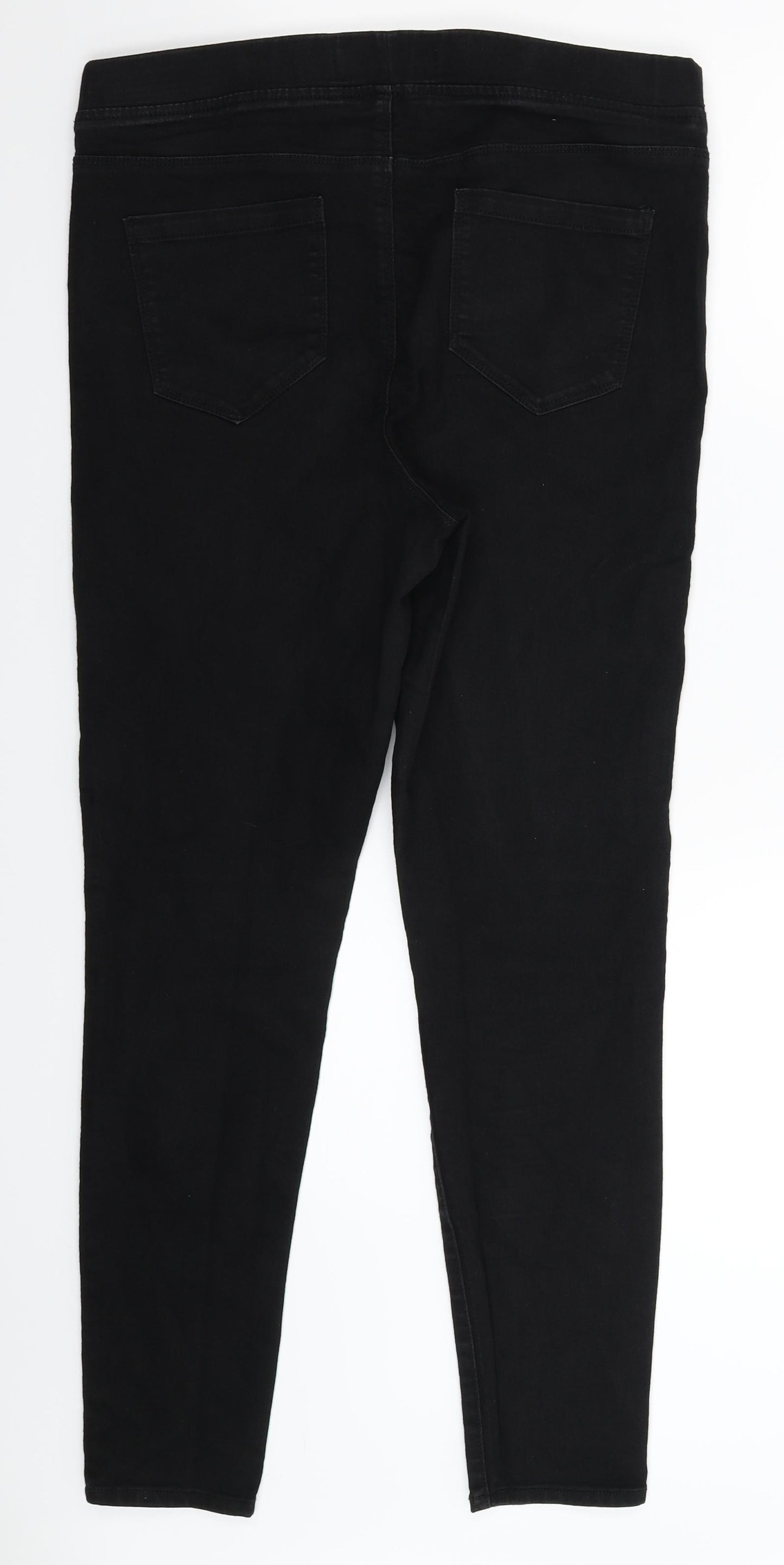 Pep&Co Womens Black  Denim Jegging Jeans Size 14 L29 in