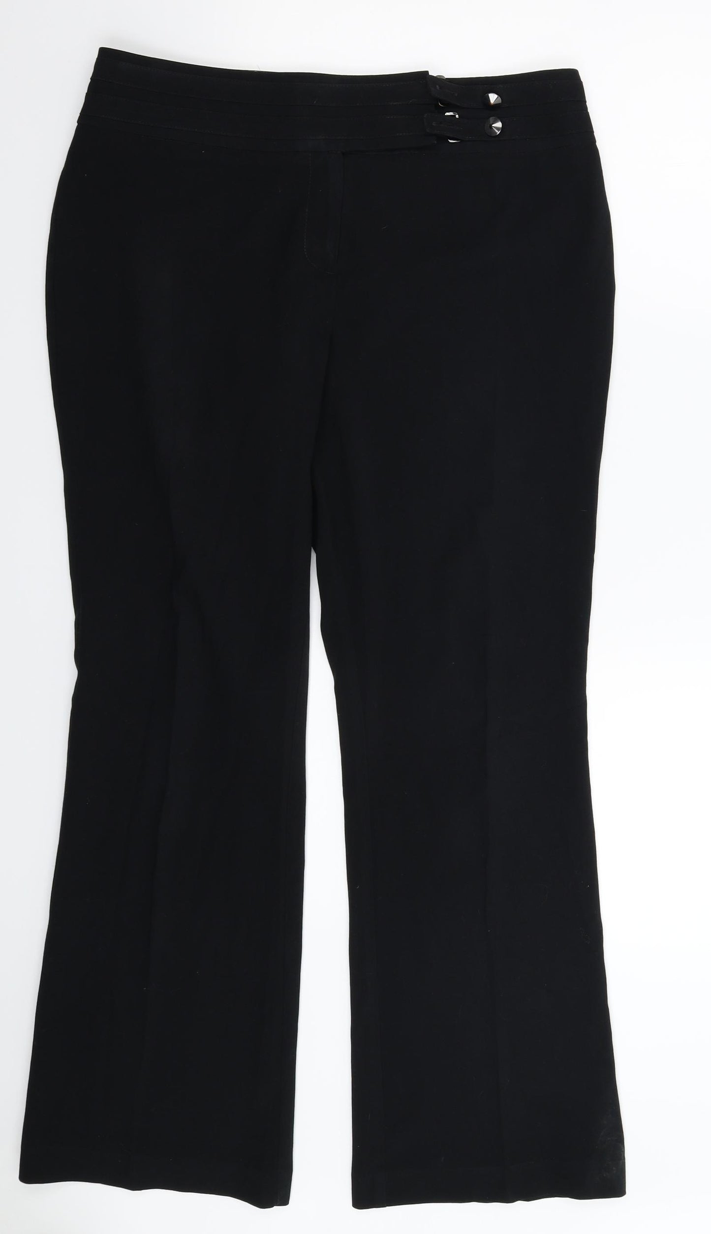 Marks and Spencer Womens Black   Trousers  Size 12 L30 in