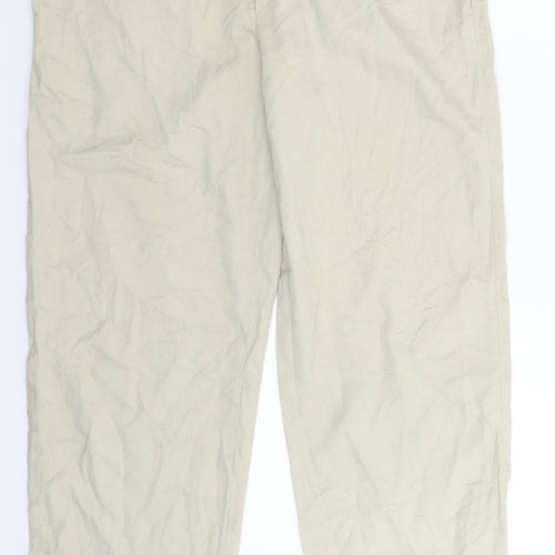 Preworn Womens Beige   Trousers  Size 32 in L29 in