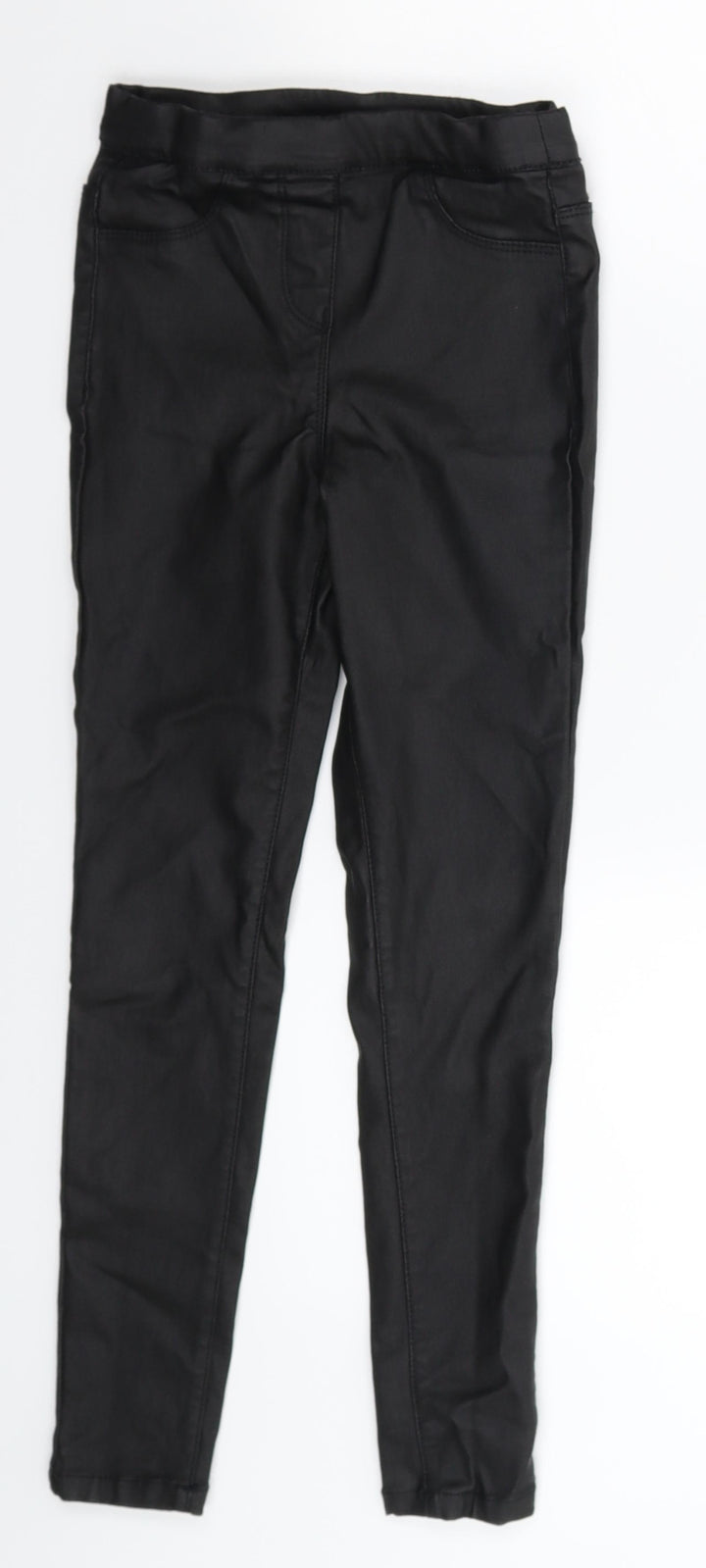 NEXT Girls Black Jegging Trousers Size 9 Years