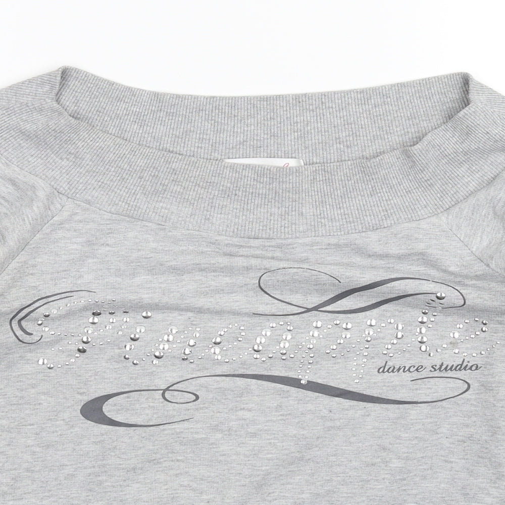 Pineapple Womens Grey   Pullover Sweatshirt Size 8