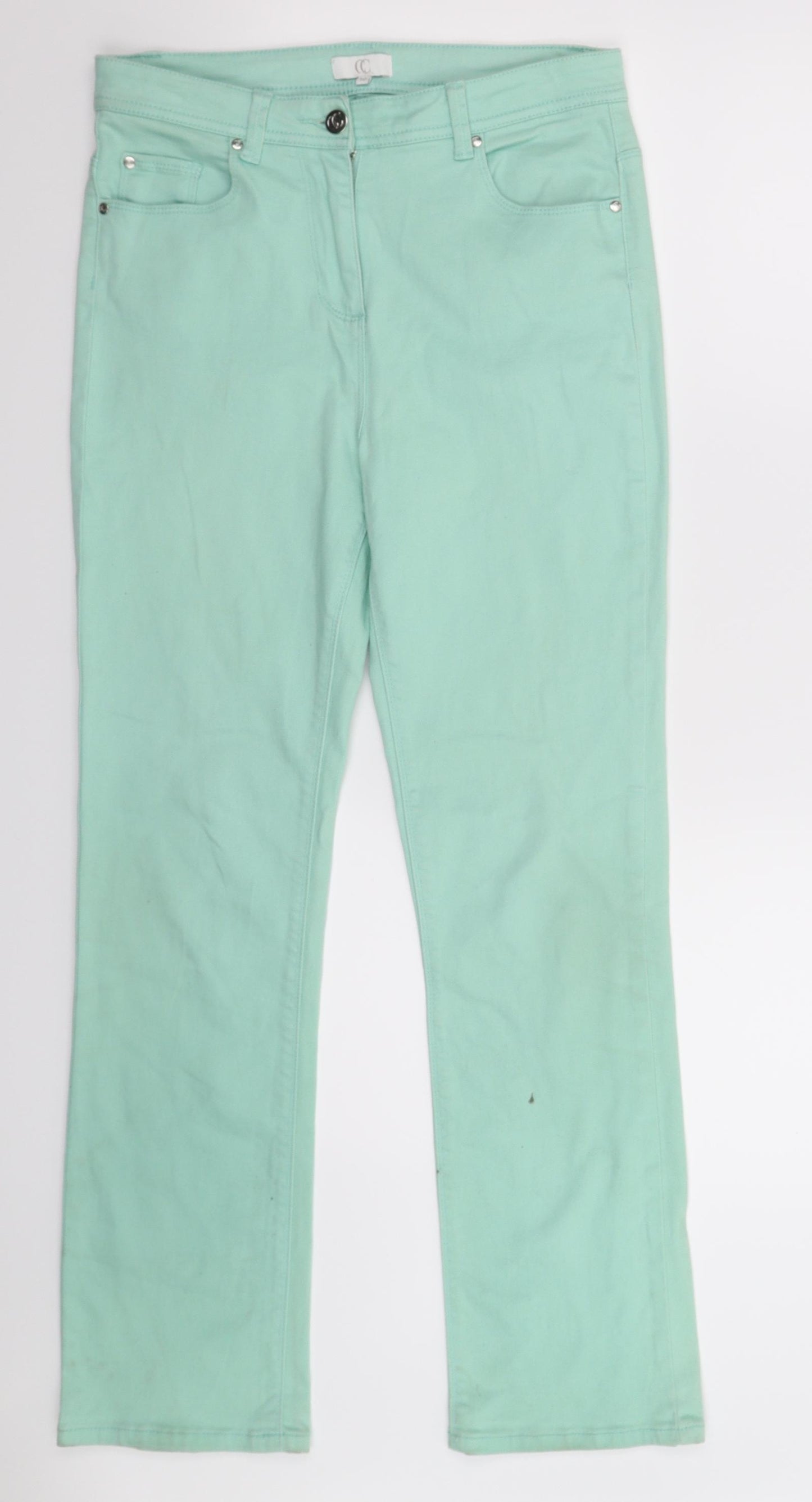 Country Casuals Womens Green  Denim Skinny Jeans Size 10 L29 in