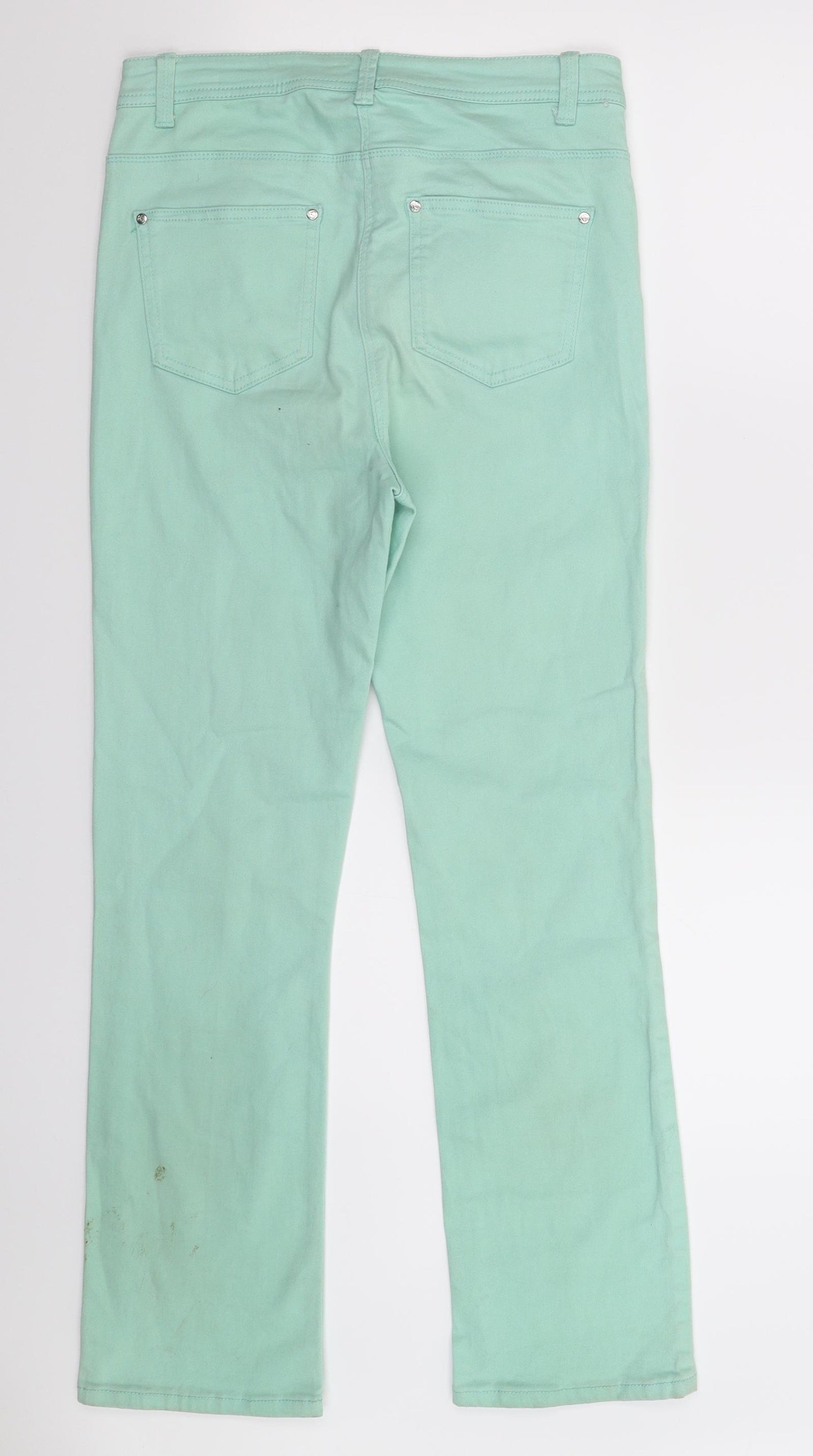 Country Casuals Womens Green  Denim Skinny Jeans Size 10 L29 in