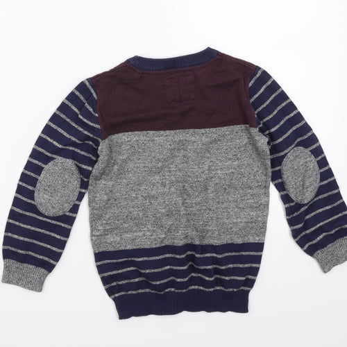 TU Boys Blue Striped  Pullover Jumper Size 3-4 Years