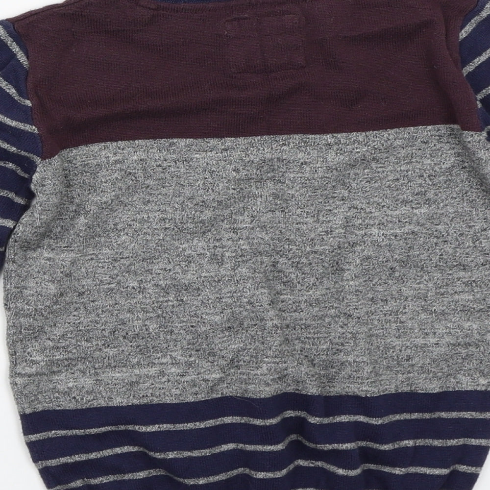 TU Boys Blue Striped  Pullover Jumper Size 3-4 Years