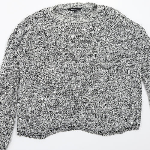 Peacocks Womens Grey   Pullover Jumper Size M