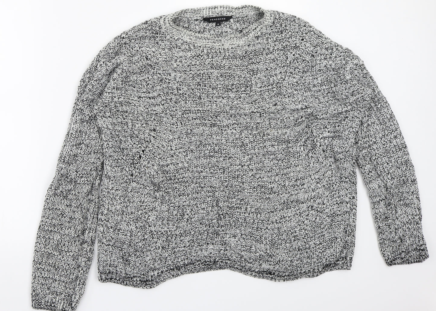 Peacocks Womens Grey   Pullover Jumper Size M