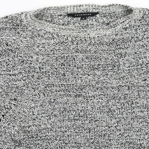 Peacocks Womens Grey   Pullover Jumper Size M
