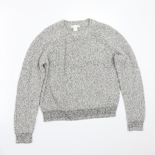 H&M Womens Grey   Pullover Jumper Size M