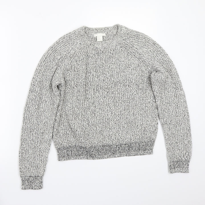 H&M Womens Grey   Pullover Jumper Size M