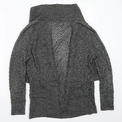Per Una Womens Grey   Cardigan Jumper Size 16