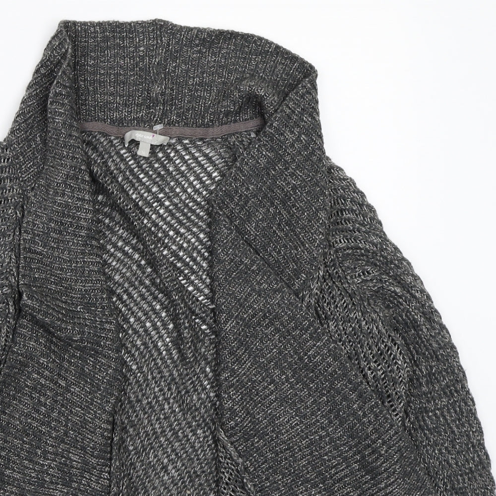 Per Una Womens Grey   Cardigan Jumper Size 16