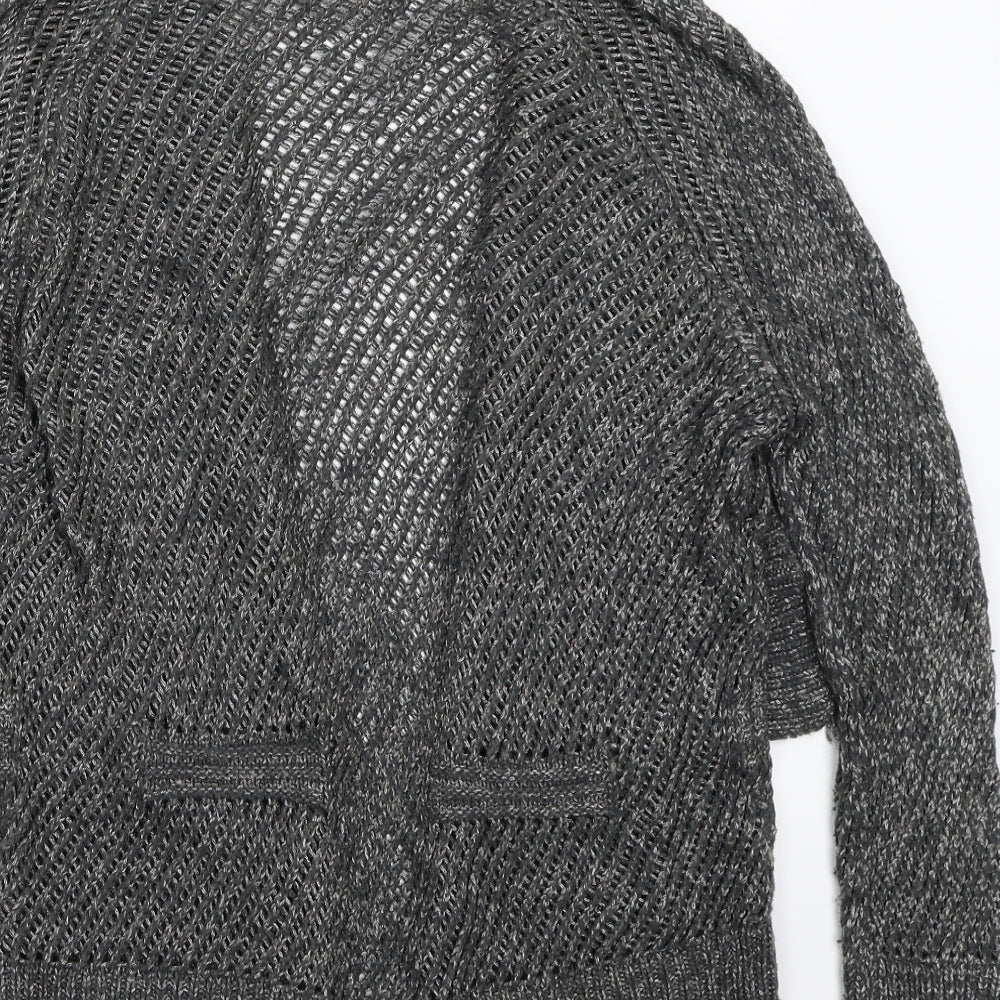 Per Una Womens Grey   Cardigan Jumper Size 16