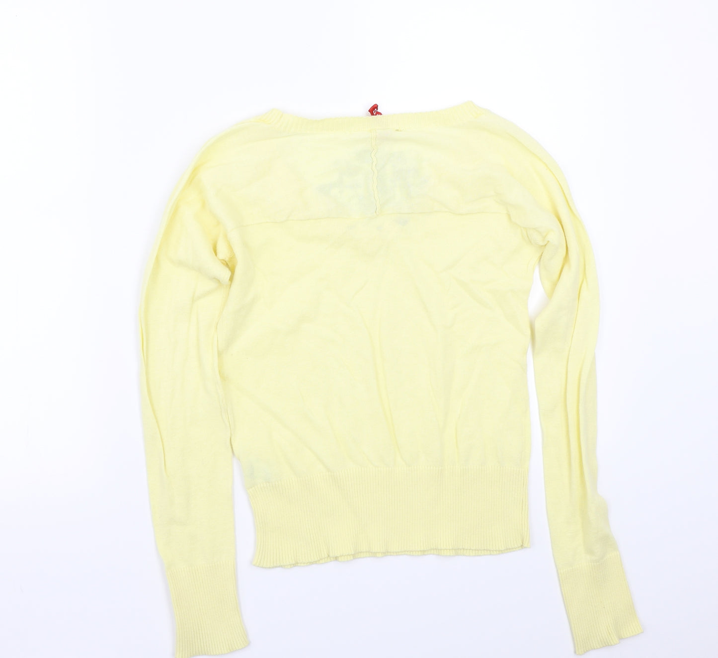 H&M< Womens Yellow   Pullover Jumper Size 36