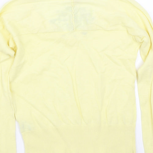 H&M< Womens Yellow   Pullover Jumper Size 36