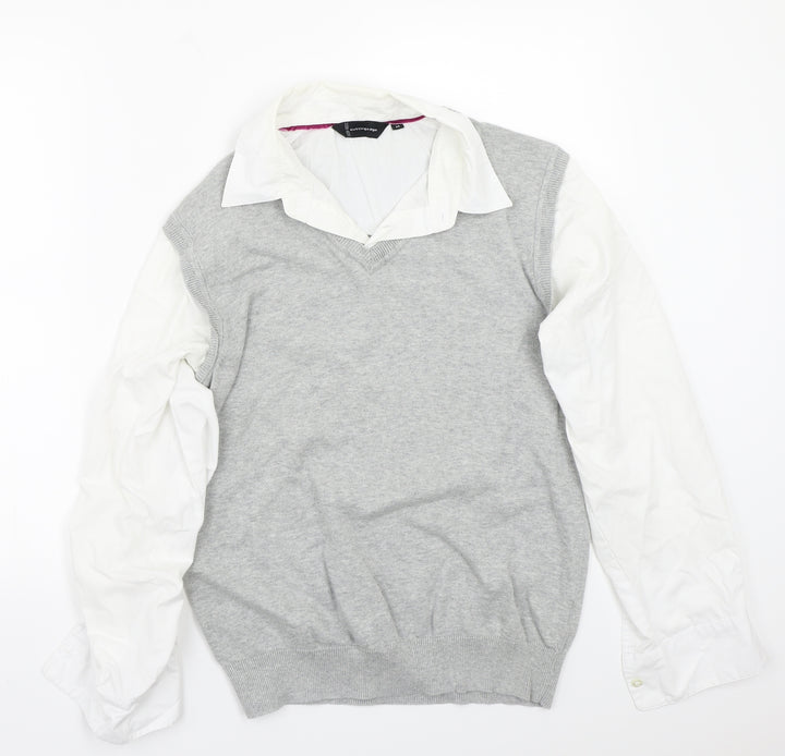 Cutting Edge Womens Grey Pullover Jumper Size M