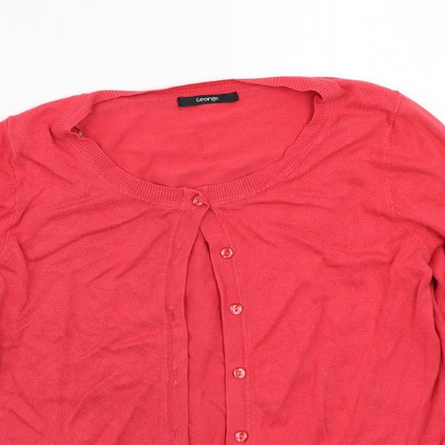 George Womens Pink   Cardigan Jumper Size 12